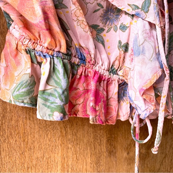 👉NOVELLA ROYALE Pink Flower Tie Up Blouse 💗 - Picture 5 of 11